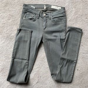 rag & bone green skinny jeans